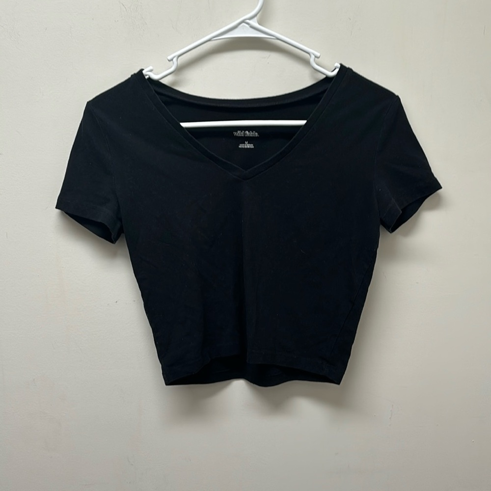 Wild Fable V-Neck Crop Top - Size M (Juniors)